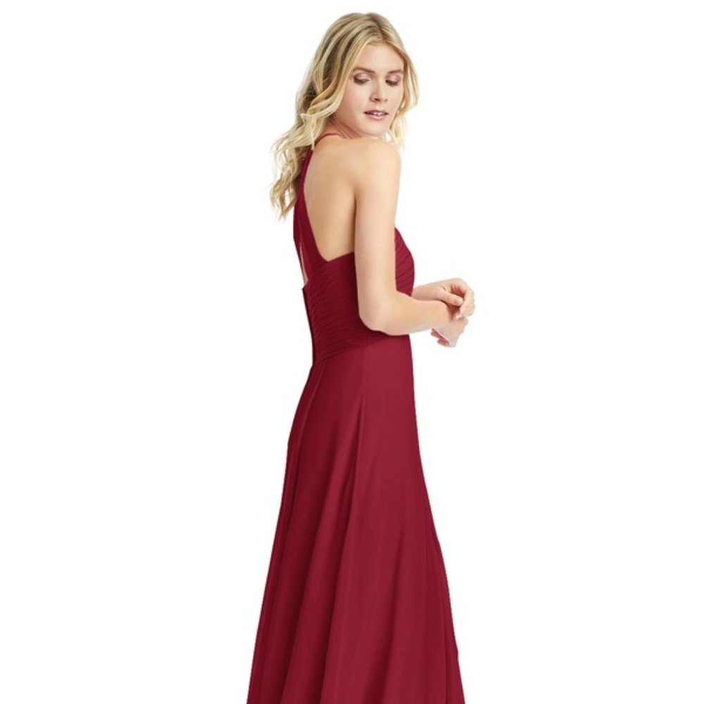Azazie Ginger Maxi Dress in Burgundy